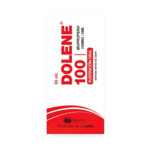 Dolene 100 suspensión oral 60 ml - imagen frontal sin franja roja superior